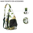 thumbnail image 2 of Cute Avocado Sling Backpack - Playful Kawaii Illustration, Multi-Functional Shoulder Bag, 2 of 4