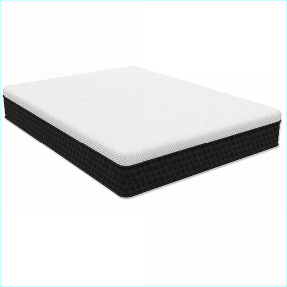 Mattresses King 12” Firm Hybrid Mattress with Cool-Touch Fabric, Copper Memory Foam | , Made in USA | White | Foam Spring