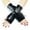 Black, variant on Fashion Hip Hop Fingerless Gloves Gloss Leather Gloves Punk Short Gloves Dress Up Gloves for Masquerades Party