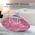 thumbnail image 4 of Yayeee Pillowcase Standard Size Set of 2 Satin Wrinkle Resistant Pillow Case, Pink Doughnuts, 4 of 8