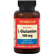 L Glutamine Capsules | 500mg | 100 Count | Non GMO, Gluten Free Supplement | By Lindberg