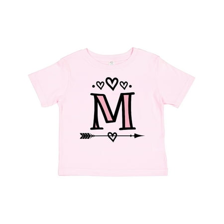 

Inktastic Letter M Monogram Tribal Arrow Girls Toddler T-Shirt