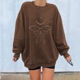 thumbnail image 2 of Sudadera Para Mujer Sudaderas de Otoño Estampado Suelto Cuello Redondo Manga Larga Fleece Jersey de Gran Tamaño Odeerbi ODB171696, 2 of 9