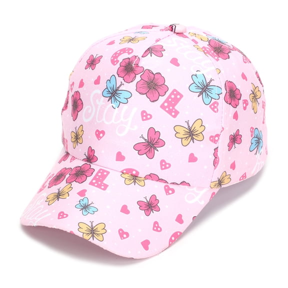 Toddler Girls Digital Printing Baseball Hat Adjustable Colorful Kids Baseball Cap Ages 2-8