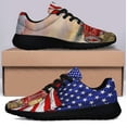 thumbnail image 3 of Tractor American flag Patriotic Shoes Sneakers Black Size 6, 3 of 7