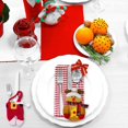 thumbnail image 4 of 8 piezas de soporte para cubiertos navideños, servilletas de cocina, lindos portacubiertos de reno de Papá Noel y muñeco de nieve navideños para suministros de decoración de cocina, decoración de mesa, 4 of 5