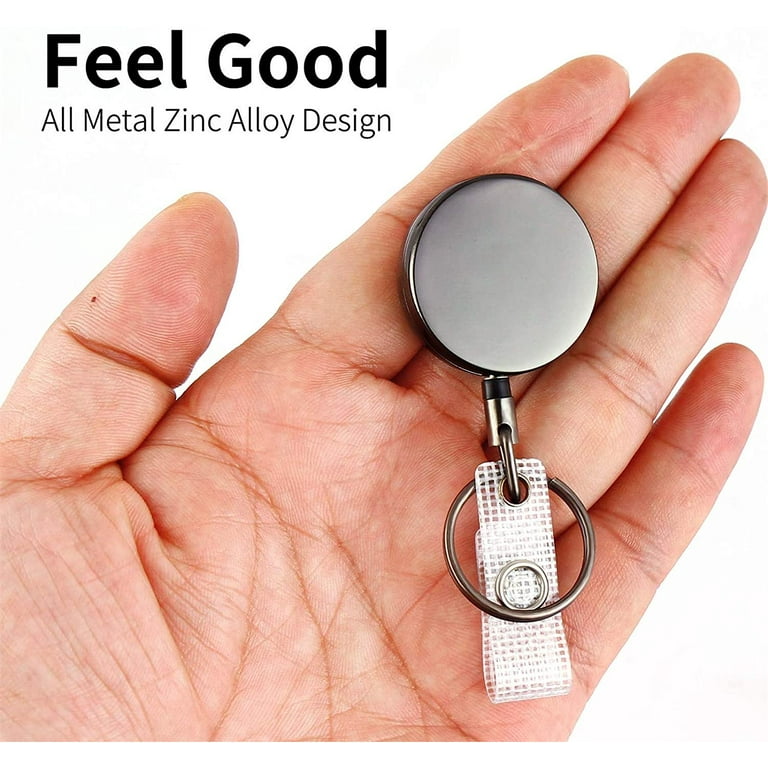 retractable pull badge reel zinc alloy