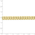 thumbnail image 2 of 10k 7.75mm Flat Beveled Curb Chain in 10k Yellow Gold, 2 of 3