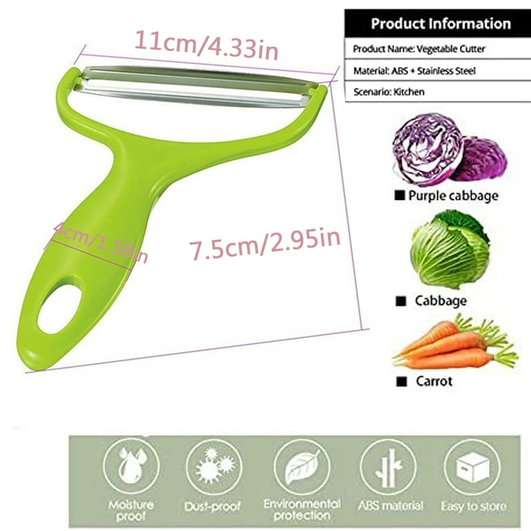 AllTopBargains Stainless Steel Potato Peeler Carrot Grater Julienne Fruit Vegetable Cutter Tool
