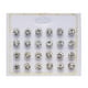 thumbnail image 1 of Pendientes De Garra Con Diamantes De Imitación Sonducket 12 Pares, 1 of 5