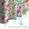 thumbnail image 6 of Pioneer Flower Floral Print Pattern Shower Curtain 72"x72" ,Bathroom Decorative Shower Curtains Set with 12 Hooks,Modern Waterproof Washable Shower Curtain, 6 of 6