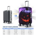 thumbnail image 2 of Luggage Cover Anti Scratch, Halloween Purple Pumpkin Elastic Suitcase Protector Suitcase Covers for Luggage Fits 18-32 Inch Luggage, 2 of 6