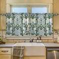 thumbnail image 2 of Yayeee Kitchen Curtains Tier Set of 2 Light Filtering 57"x36" Over Sink Window Panels, Blue Blossom, 2 of 7
