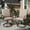 Khaki, variant on MELLCOM Swivel Patio Chair Set of 2, Outdoor Dining Chairs with Thickened Cushions, Metal Patio Chairs Gentle Rocker for Outside, Khaki