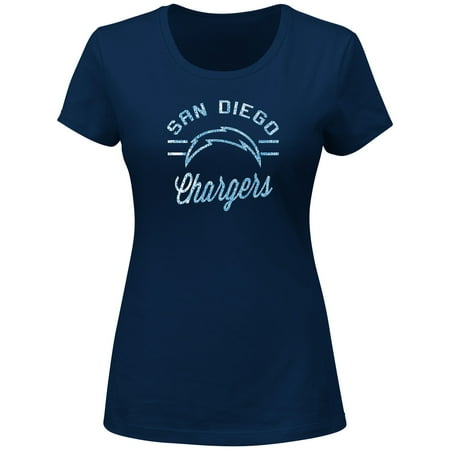 San Diego Chargers Majestic Women's Forward Progress III T-Shirt - Navy (Best Food Delivery San Diego)
