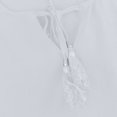 thumbnail image 6 of Bigersell Womens Spring Dresses Women's Solid Color Short Sleeve V-neck Drape Pleated Dress Short Dresses for Female Party Night Women Fit & Flare Dresses, Style 33303, White M, 6 of 9
