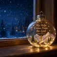 thumbnail image 4 of Plastic Light Up Christmas Ball Ornament, Warm Glow Holiday Bauble, 3.15 x 3.15 x 3.15 Inch, for Christmas Tree Window Mantel Decor, 4 of 9