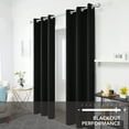 thumbnail image 4 of ZOPZO Blackout Curtains Room Darkening Grommet Solid Curtain for Living Room 42x84 inch Black Set of 2, 4 of 6