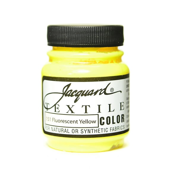 Textile Colors fluorescent yellow (pack of 4)