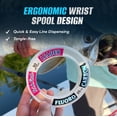 thumbnail image 3 of Trik Fish Saltwater Leader Line, Clear Monofilament Fishing Line, High‑Strength 20 lb Test, 25 yd Wrist Spool, 3 of 6