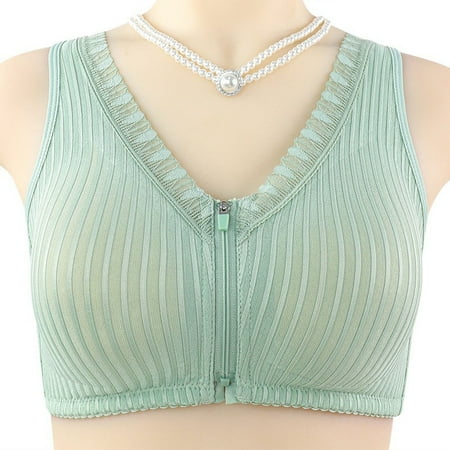 Black of Friday Deal Clearance Staron Wireless Bras for Women Front Closure No Underwire Bras Wireless Stretch Bras Comfortable Everyday Bra Soft Smoothing Bras