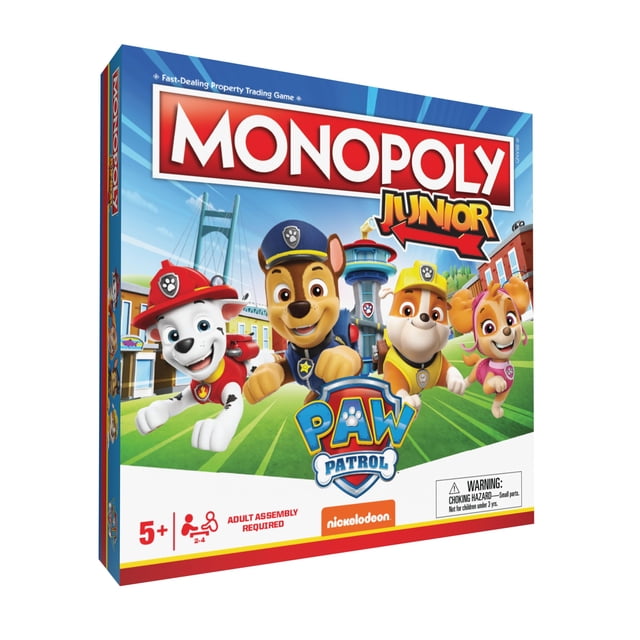 Juego de mesa Monopoly JR PAW Patrol Nickelodeon 5+ Years