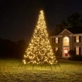 thumbnail image 2 of Fairybell Outdoor LED Christmas Tree (13FT 640 LED Lights) Pole Included, Easy Install, Warm White Color, 2 of 8