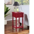 thumbnail image 2 of Convenience Concepts French Country Khloe Accent Table, Cranberry Red, 2 of 2