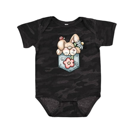 

Inktastic Jean Pocket Bunny Rabbit Gift Baby Boy Bodysuit