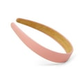 thumbnail image 3 of Light Pink Headbands for Women 1 Inch Halloween Headbands Wide Thick Red Hairband Faux Leather Headband for Women and Girls Fashion Plastic Hard Head Band Solid Colors（2 packs）, 3 of 12
