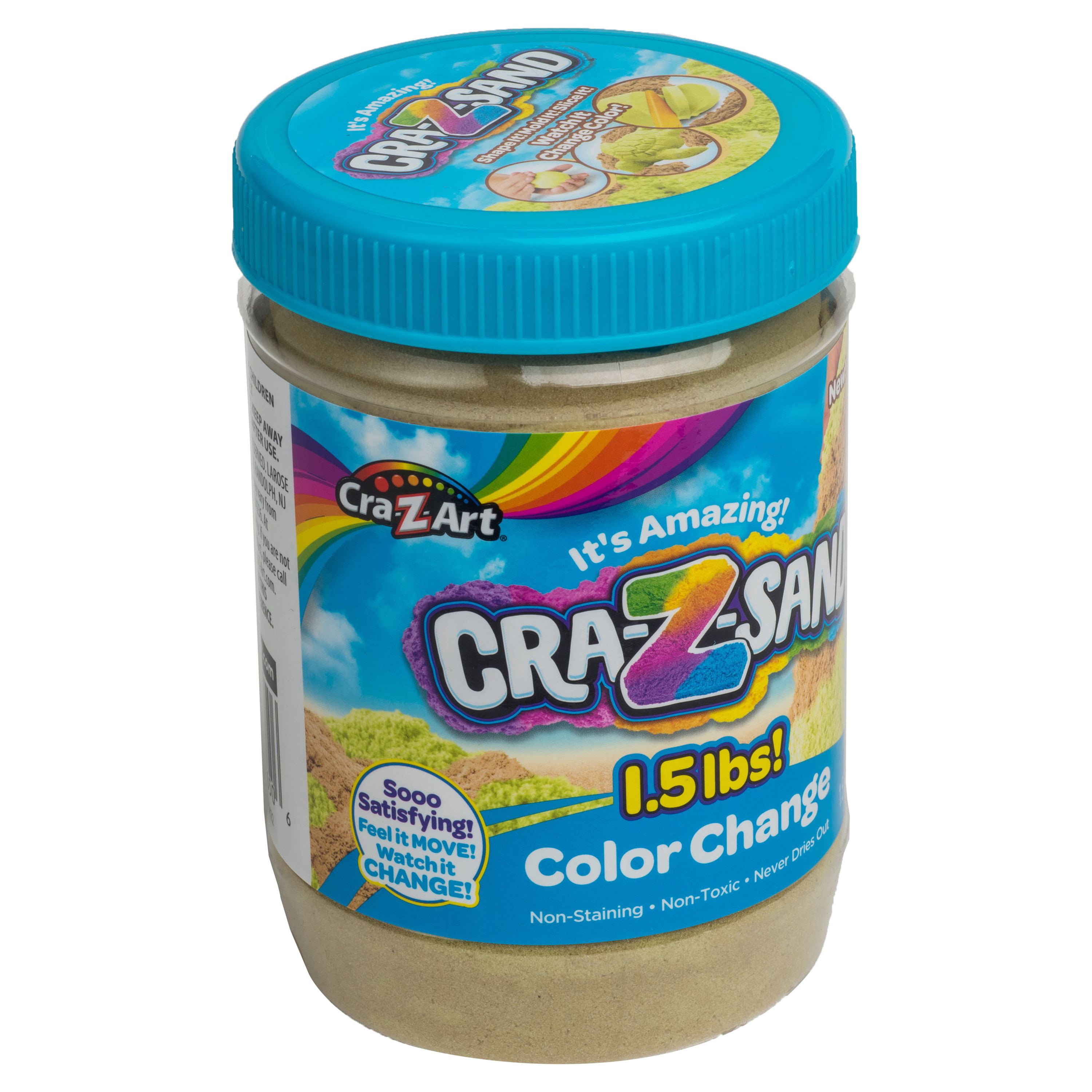 Cra-Z-Art Cra-Z-Sand Color Change Sand 1.5lbs Jar, Unisex Child Ages 4 and up