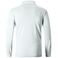 thumbnail image 2 of Geeksport Men's Sports Long Sleeve Solid Causal Polo Shirts, 2 of 6