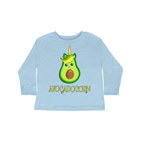 

Inktastic Avocadocorn Avocado with Unicorn Horn and Ears Gift Toddler Boy or Toddler Girl Long Sleeve T-Shirt