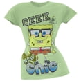 thumbnail image 1 of Spongebob Squarepants - Geek Is The New Chic Juniors T-Shirt, 1 of 1