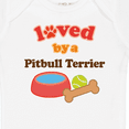 thumbnail image 4 of Inktastic Pitbull Terrier Loved by a (Dog Breed) Boys or Girls Baby Bodysuit, 4 of 5