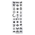thumbnail image 3 of Heliisoer Noël Flocon de Neige Nail Art Impression Acier Nail Art Modèle d'Impression, 3 of 3