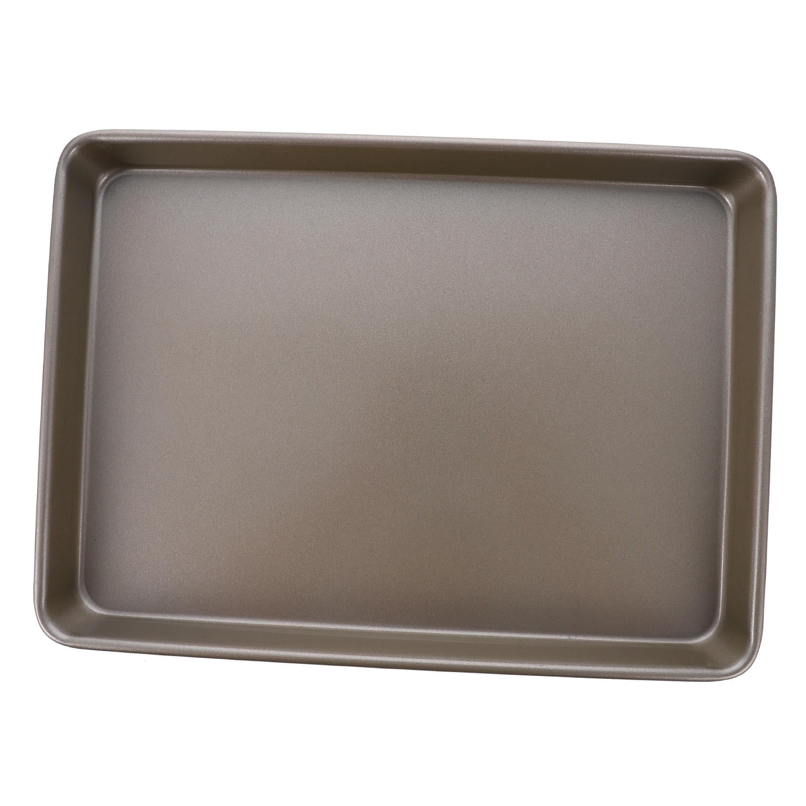 ULTNICE 1Pc Heavy Duty Golden Baking Tray with Rounded Corners Non Stick Carbon Steel