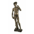 thumbnail image 1 of Statue de David de Michel-Ange - Reproduction en Résine Moulée à Froid avec Finition Bronzée Exquise - 12 Pouces de Hauteur - Idéal pour les Amateurs d'Art et de Décoration Intérieure, 1 of 4
