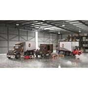 Bruder Toys Pretend Play MACK Granite UPS Logistics Truck w/ Forklift + Pallets
