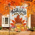 thumbnail image 5 of Thanksgiving Garden Flag, Happy Thanksgiving Flag 12.5x18 Double Sided, Turkey Gnomes with Fall Pumpkins and Maple Leaves Burlap Vertical Small Yard Flag Holiday Signs for Home Lawn Outdoor Décor, 5 of 6