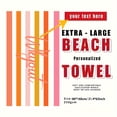 thumbnail image 1 of Toalla de playa personalizada con patrón de rayas, Toalla de baño absorbente personalizada, toalla de natación de secado rápido para natación en la playa al aire libre, 1 of 5