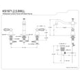 thumbnail image 3 of Kingston Brass KS1972WLL 8 in. Widespread Bathroom Faucet, Polished Brass, 3 of 3