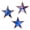 H, variant on 3pcs Patriotic Wooden Star Decor, Layered Red White Blue Star Ornaments, Patriotic Decorations, Rustic Table Wall Accents for 4th Of July Memorial Day Independence Day Decor, B