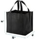 thumbnail image 2 of Juego de 10 bolsas reutilizables para supermercado NERUB, color negro, muy resistentes, 2 of 6