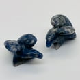thumbnail image 6 of 2 Soaring Carved Sodalite Eagle Animal Beads | 18x18x7mm | Blue white | 2 Beads, 6 of 12
