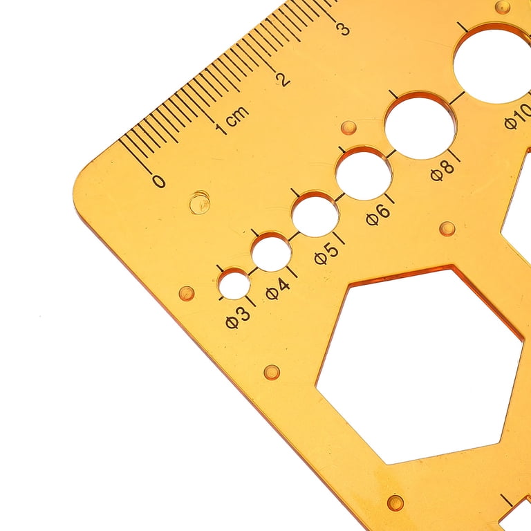 Geometry Set 4-Piece Geometry Tool Set - 12 Inch Ruler, Triangle Rulers ...