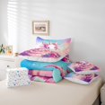 thumbnail image 6 of Manfei Rainbow Axolotl 7 Pieces Full Size Bedding Sets,Animals Print Full Size Bed in a Bag,Colorful Stars Reversible, 6 of 7