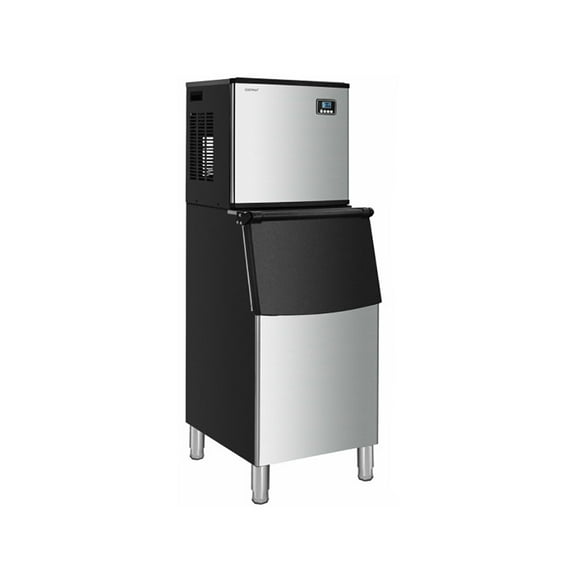 GVN Ice Makers, Kitchen Ice Machine, 353LBS/24H Split Commercial Ice Maker with 198 LBS Storage Bin