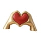 thumbnail image 2 of Estatua de gesto de mano, escultura de gesto de en forma de corazón para escritorio de chimenea, 2 of 9