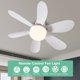 thumbnail image 2 of Mini Ventilador Techo LED Con E27 40W 20 47 Pulgadas para Sala Estar Y, 2 of 9